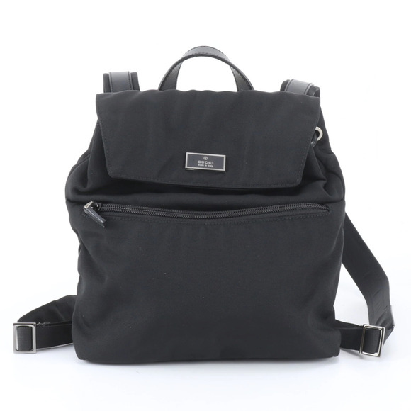 GUCCI Black Leather Backpack main image 4